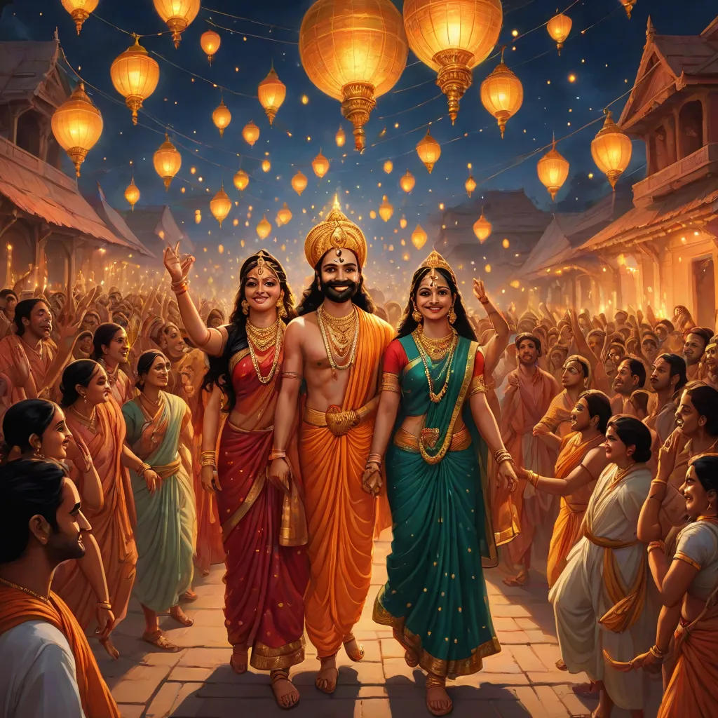 The Return of Rama and Sita: A Diwali Tale