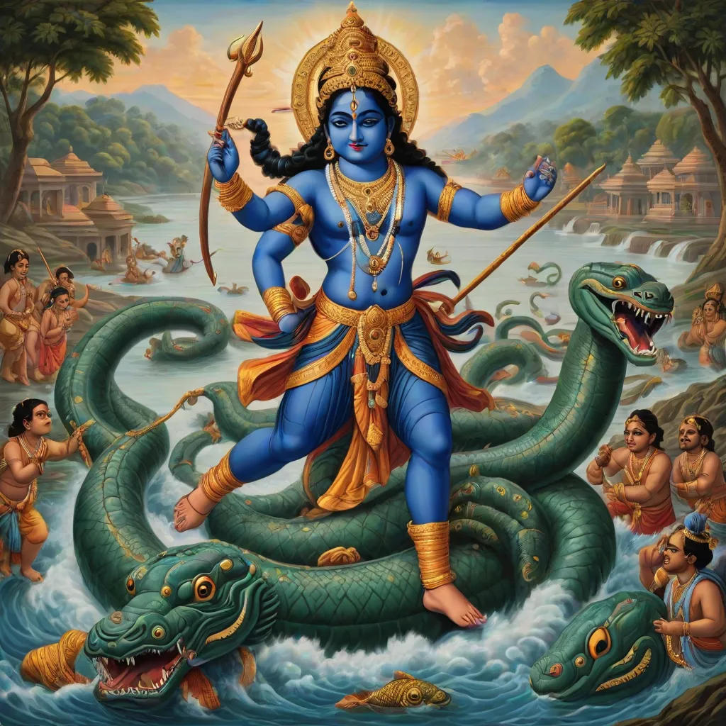 Krishna and the Serpent Kaliya
