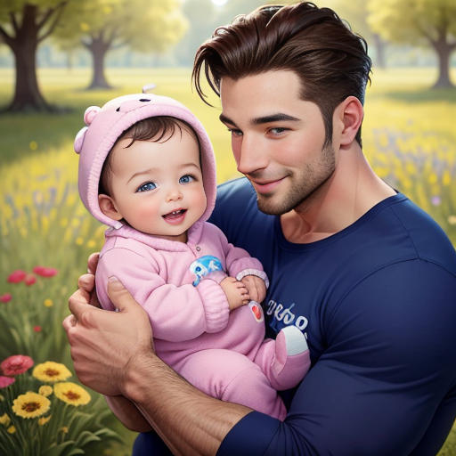 The Adventures of Handsome Daddy Sean and Cute Newborn Baby Cannon