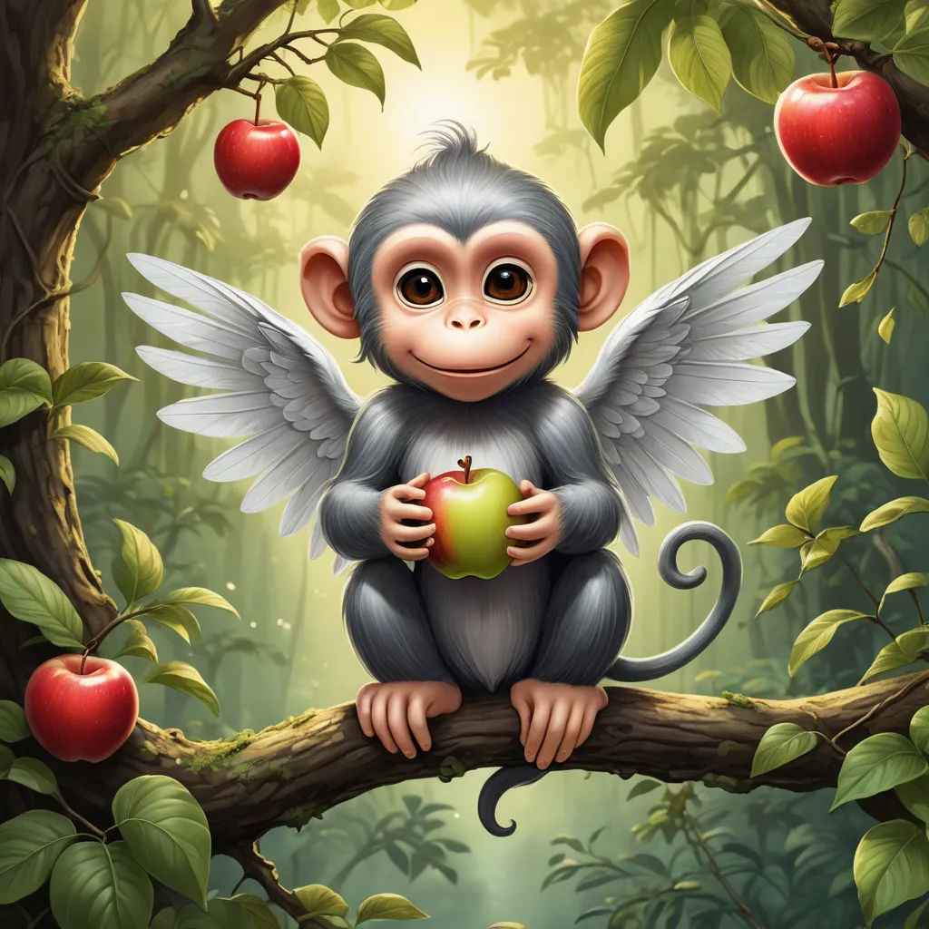 The Little Monkey and the Enchanted Apple