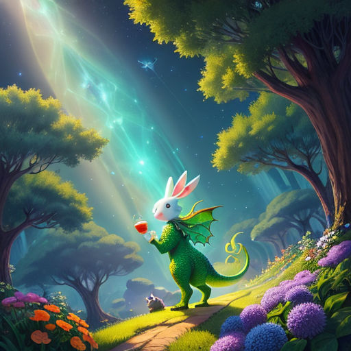 The Adventure of Sparky and the Magical Forest