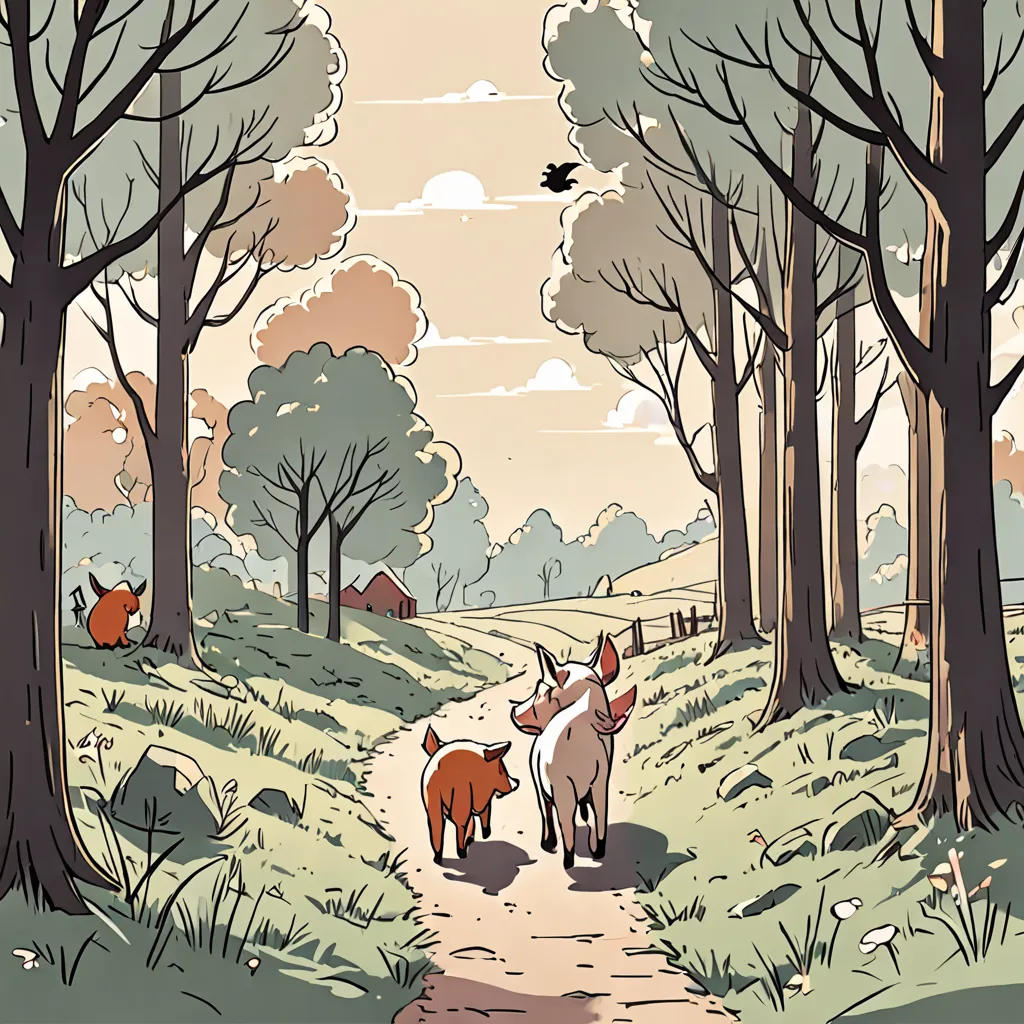 The Three Little Pigs and the Cunning Fox