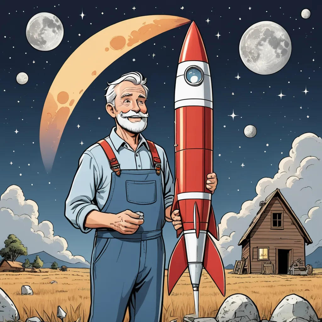 The Farmer's Journey to the Moon