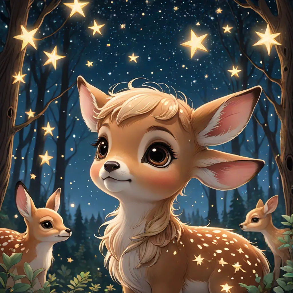 The Fawn's Starry Adventure Story