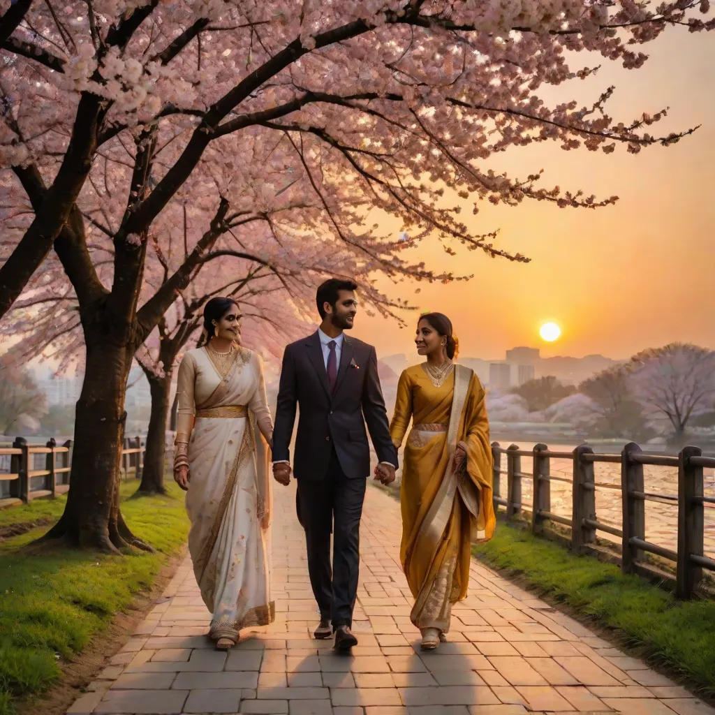 A Love Blossoms in the Garden