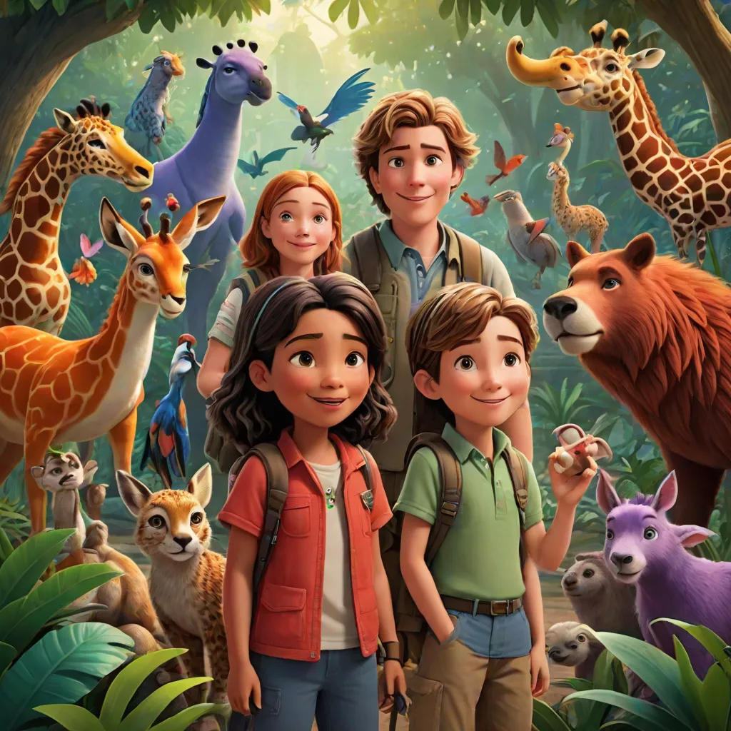 Three Friends At the Magical Zoo