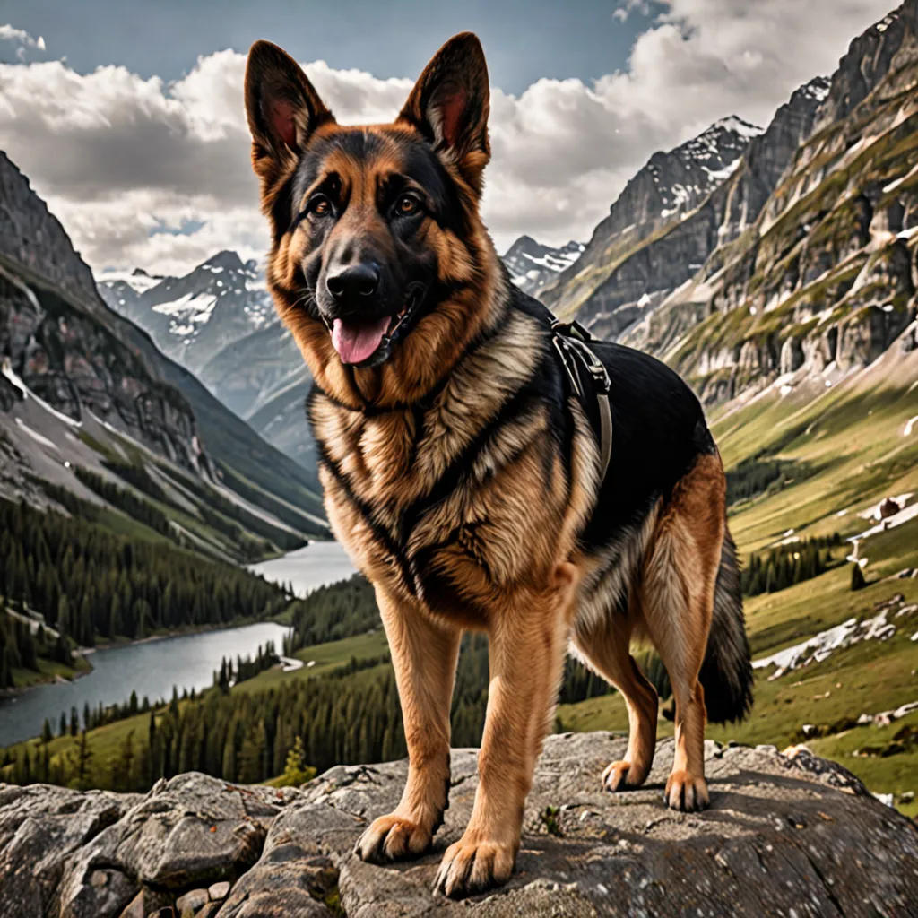 Rex the Adventurous German Shepherd