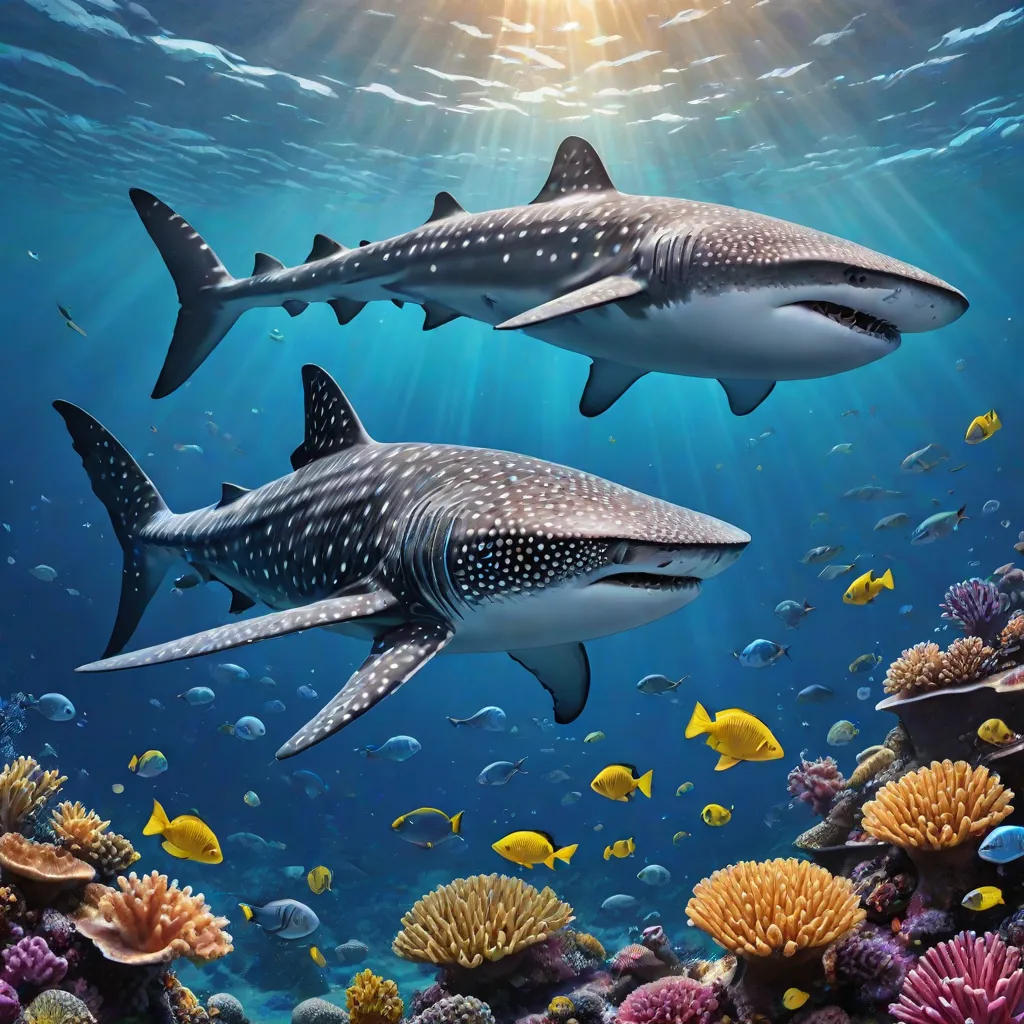 The Whale Shark and the Hammerhead's Coral Quest