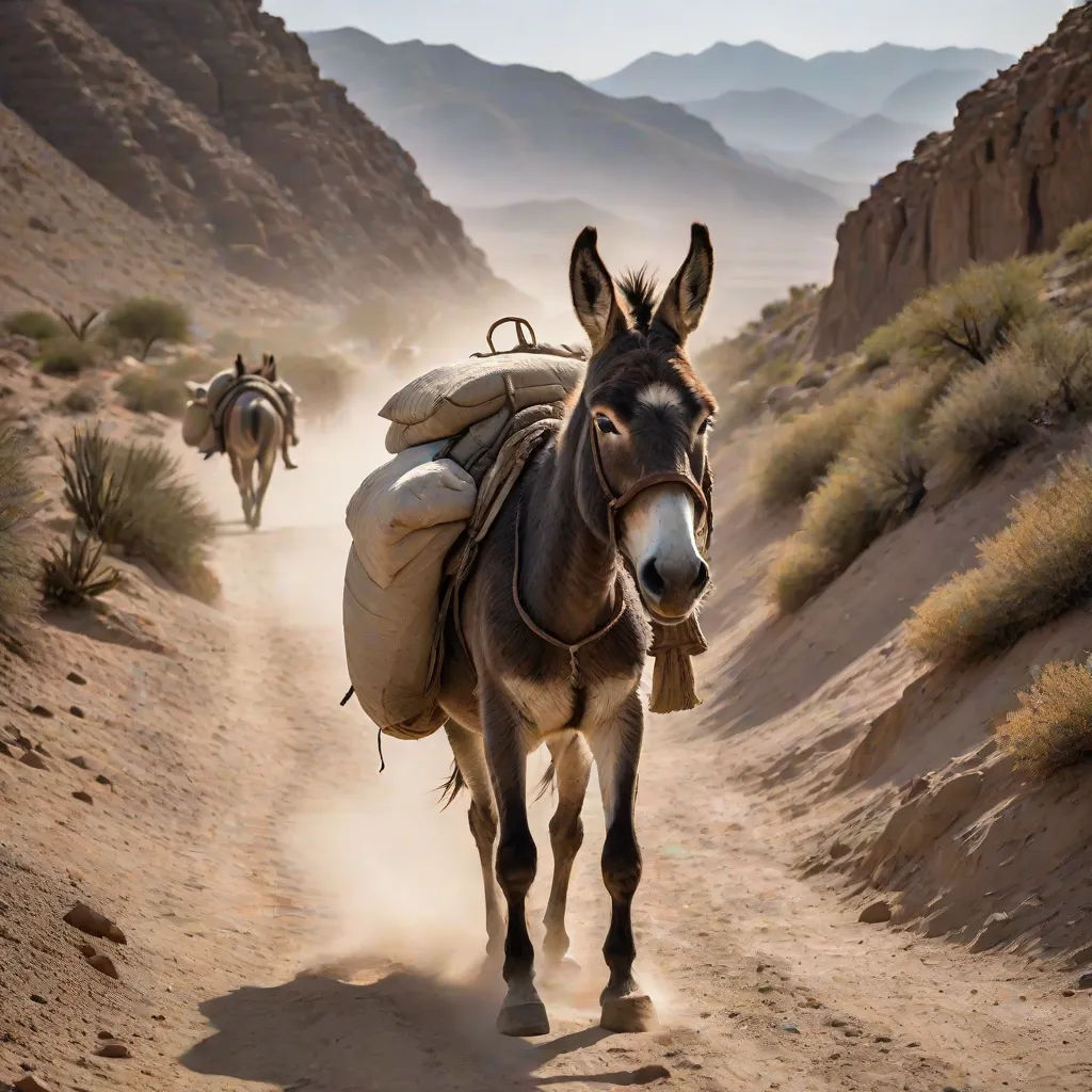 The Donkey and The Load of Salt