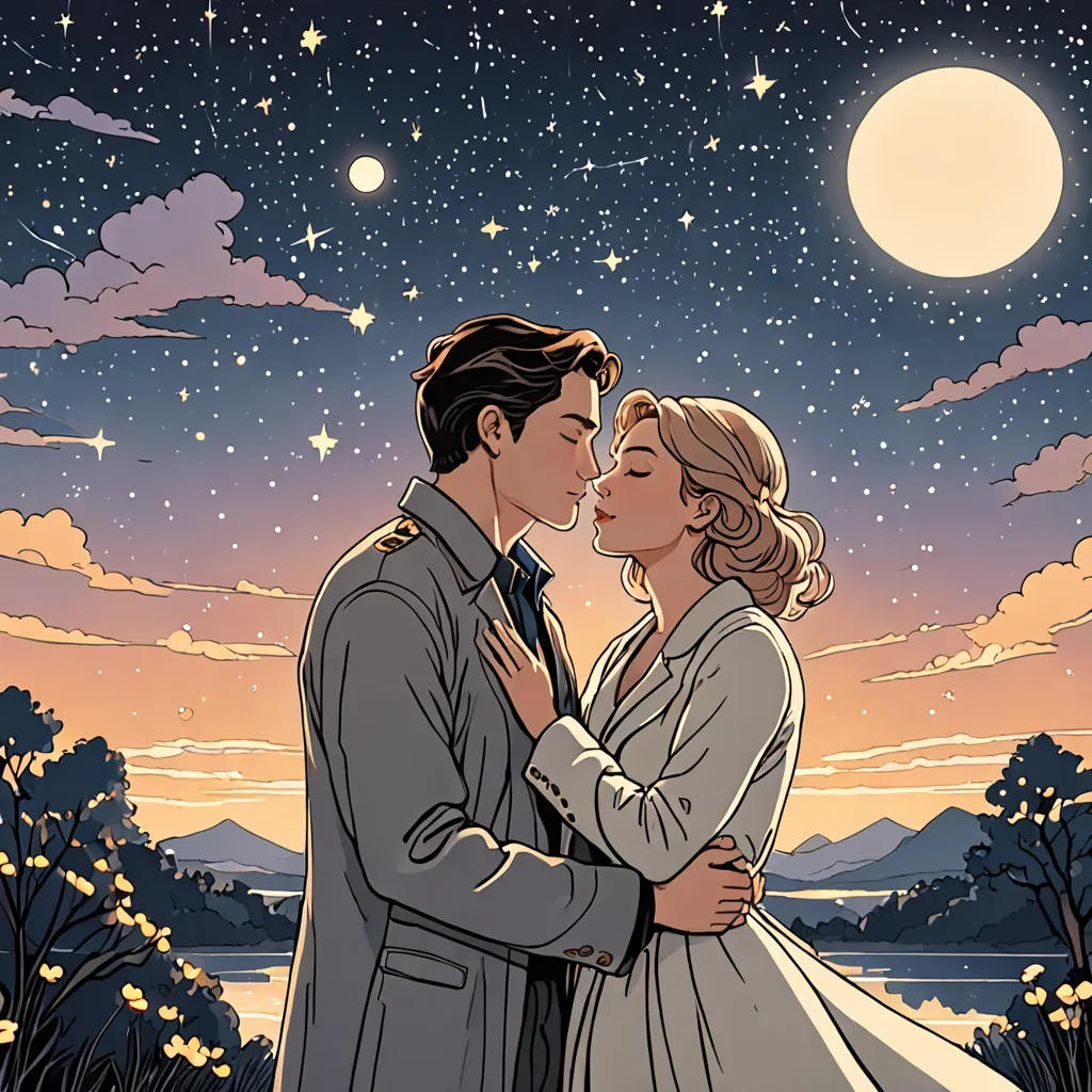 Love's Celestial Embrace