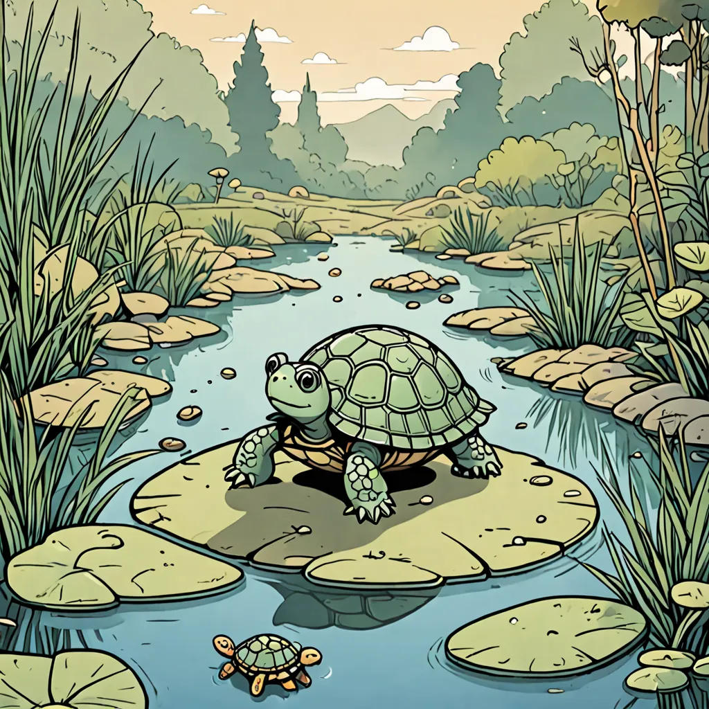 The Curious Little Turtle