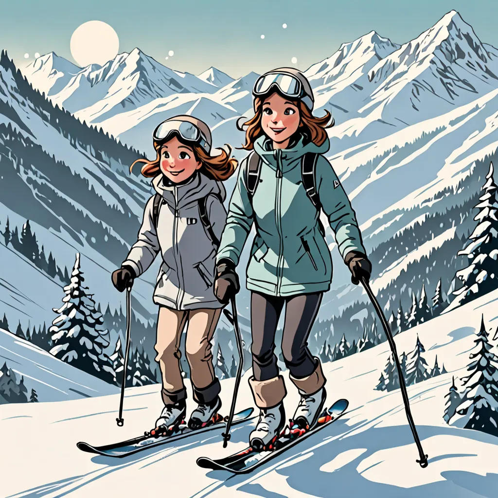 Skiing Adventures with Gigi and Layla