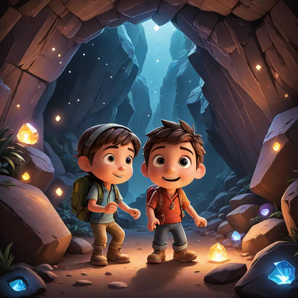 Adventures of Bo and Sparky in the Glowing Rock