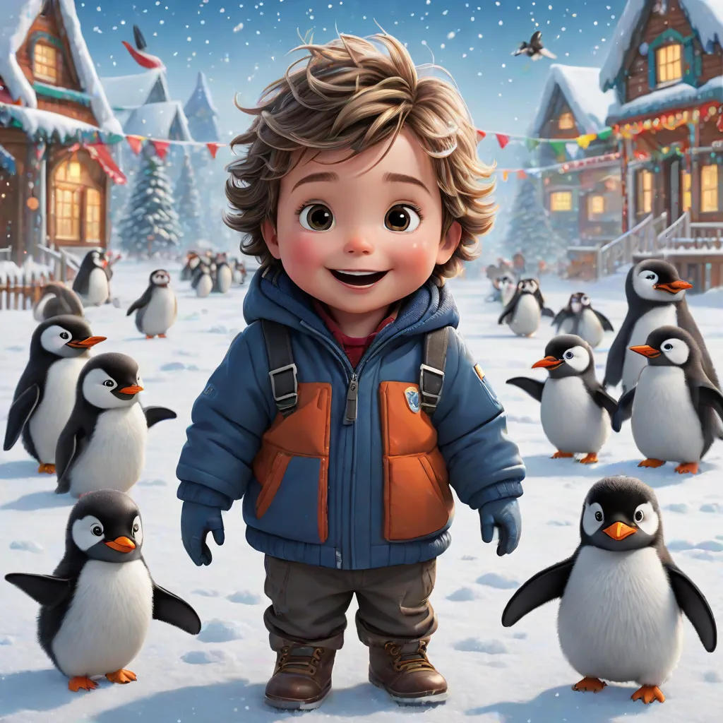 Jaxon and the Penguin Family