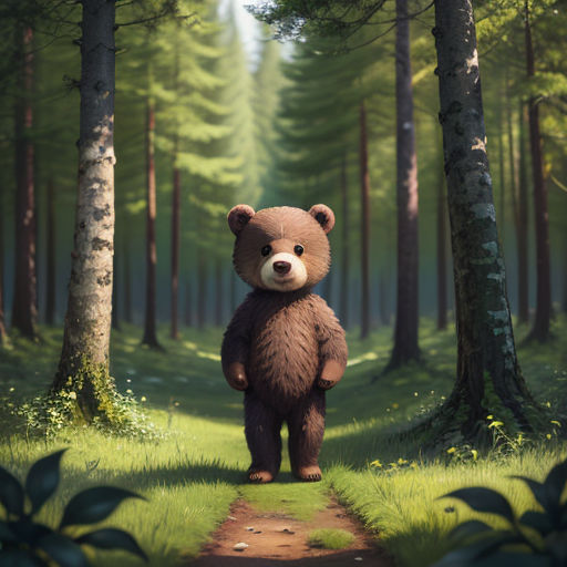 The Lost Bear in the Forest