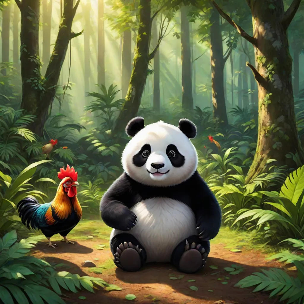 The Sleepy Panda's Forest Adventure