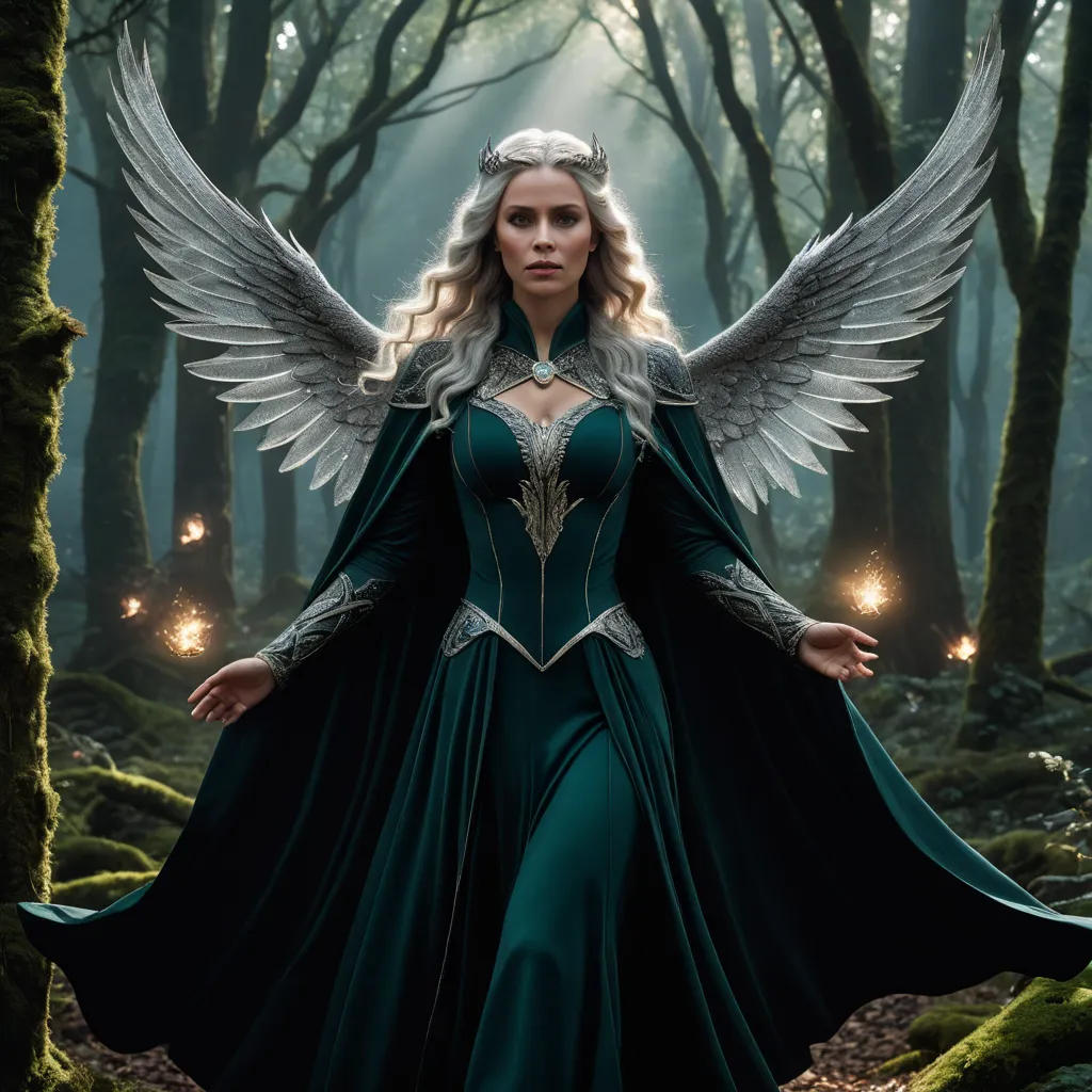 The Enchantress with Cascading Hair