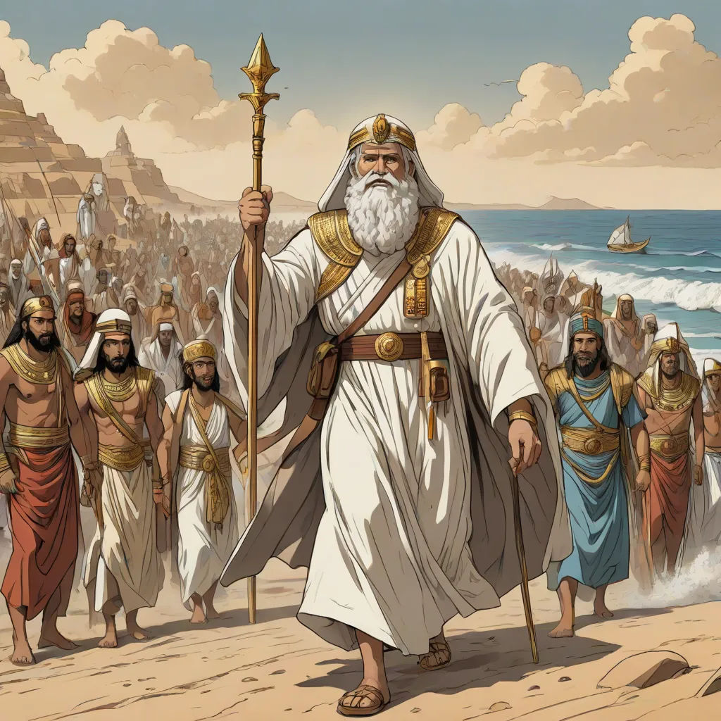 a painting of a man with a long beard and a white beard and a white beard and wearing a white robe and holding a staff, De Hirsh Margules, sumatraism, a detailed drawing, magic the gathering artwork