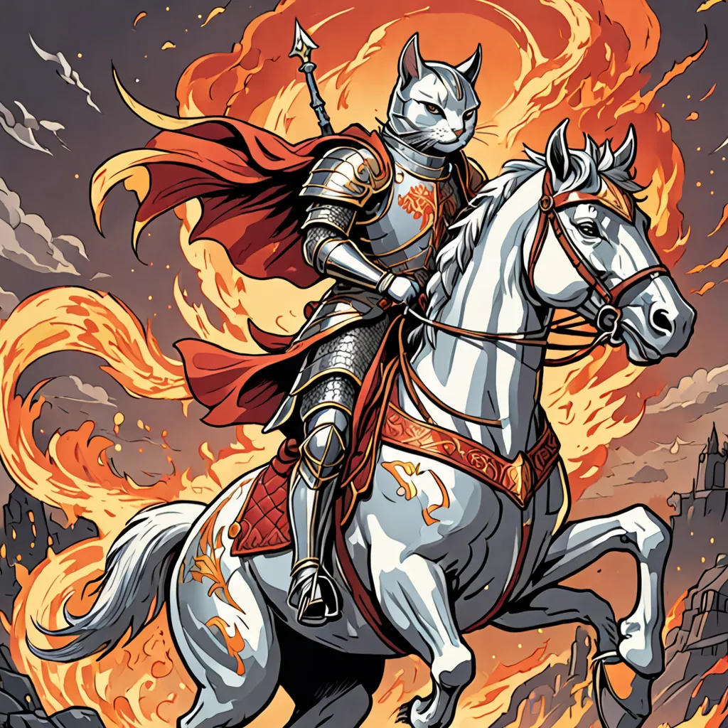 The Knight Cat and the Dragon's Lair