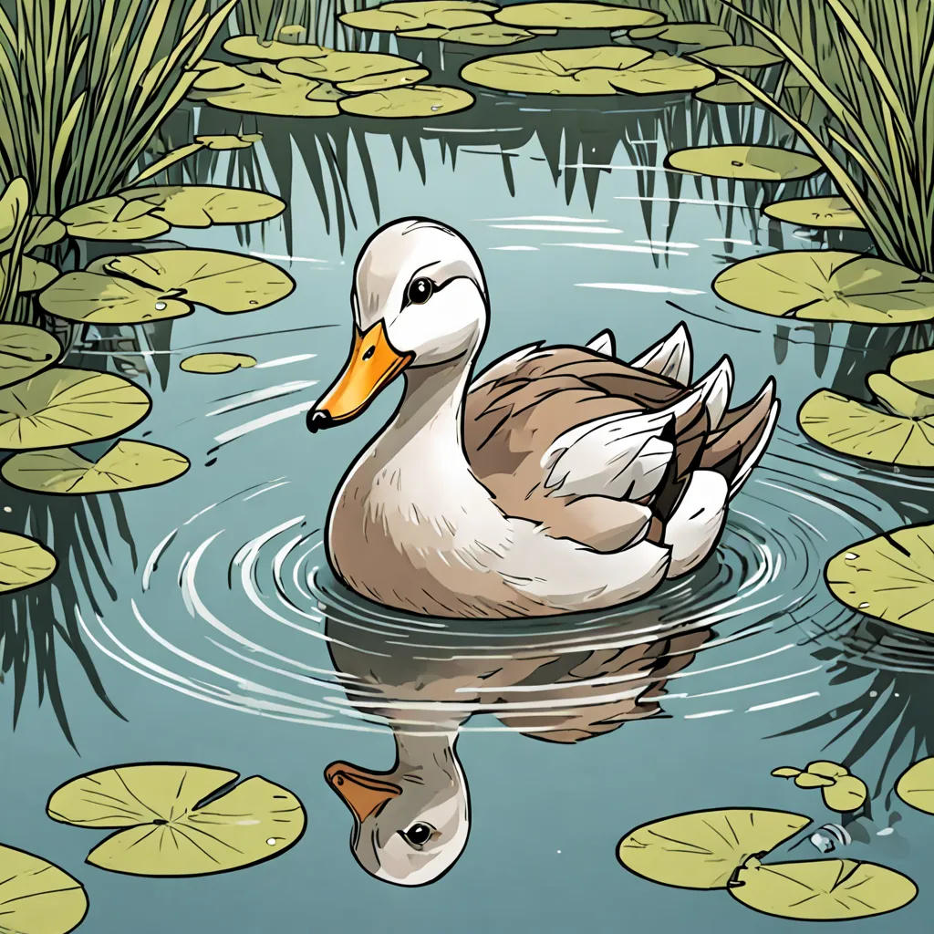 The Brave Duck of Willow Pond