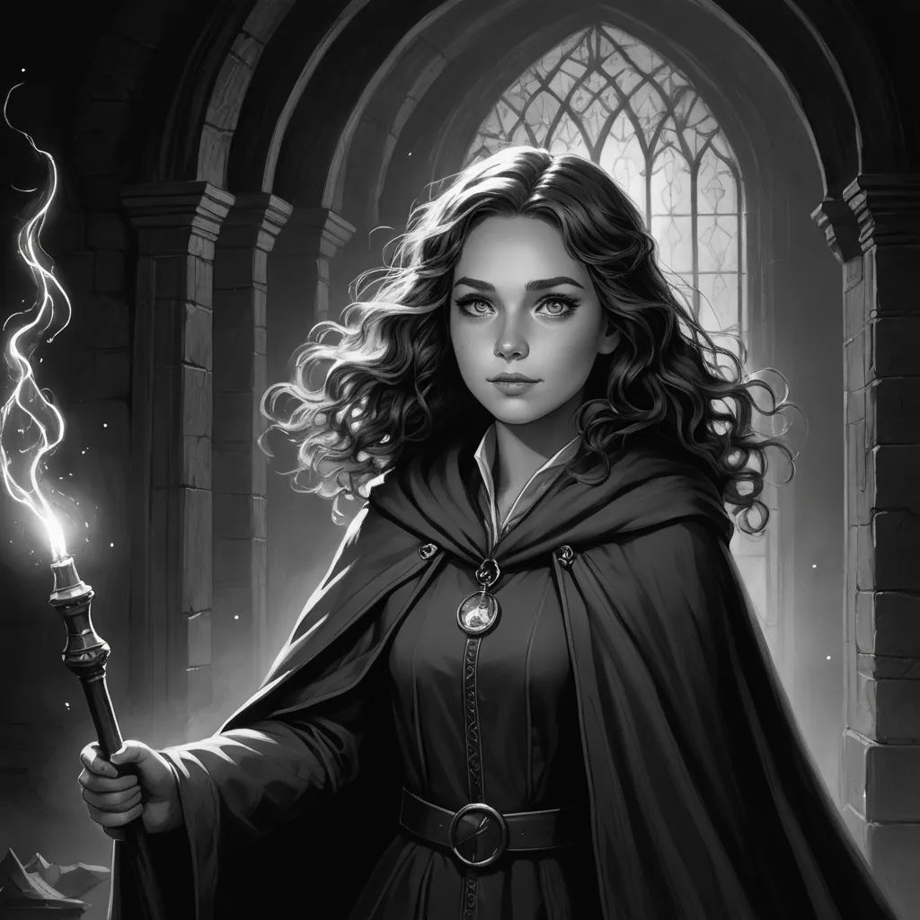 a woman in a cloak holding a wand in her hand and a light shining from her hand in her other hand, fantasy art, a character portrait, Charlie Bowater, fantasy character portrait