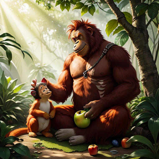 The Apple-Loving Orangutan