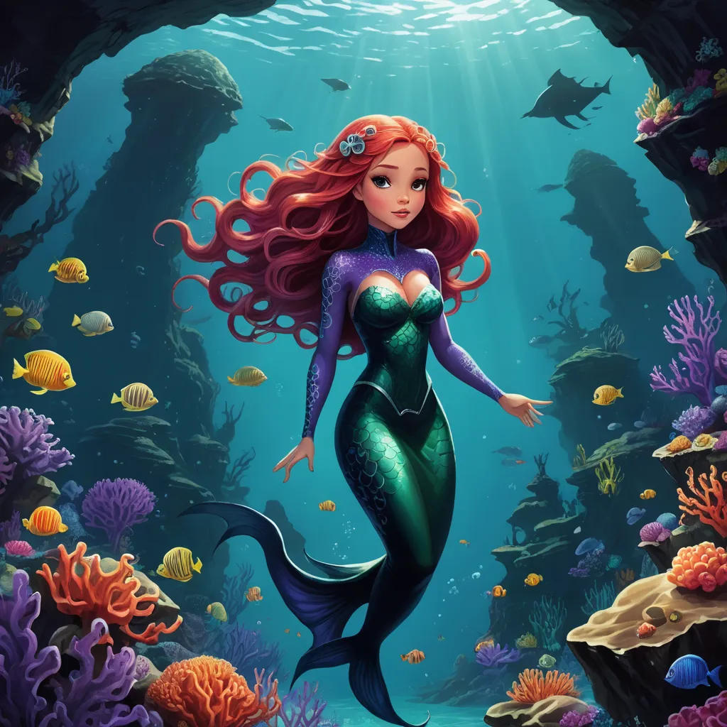 The Mermaid Princess and the Octopus Witch