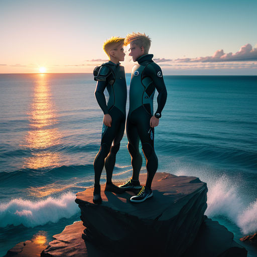 Two Wetsuit Lovers
