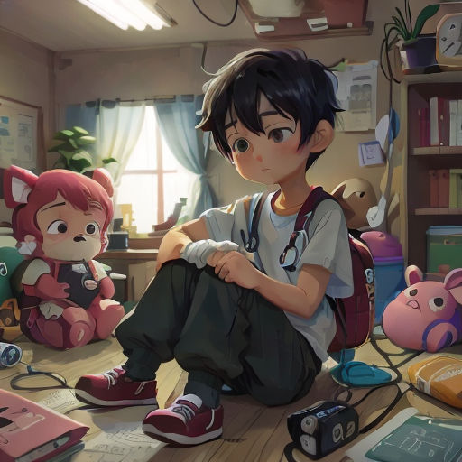 a boy sitting on the floor with a bunch of stuffed animals around him and a girl sitting on the floor