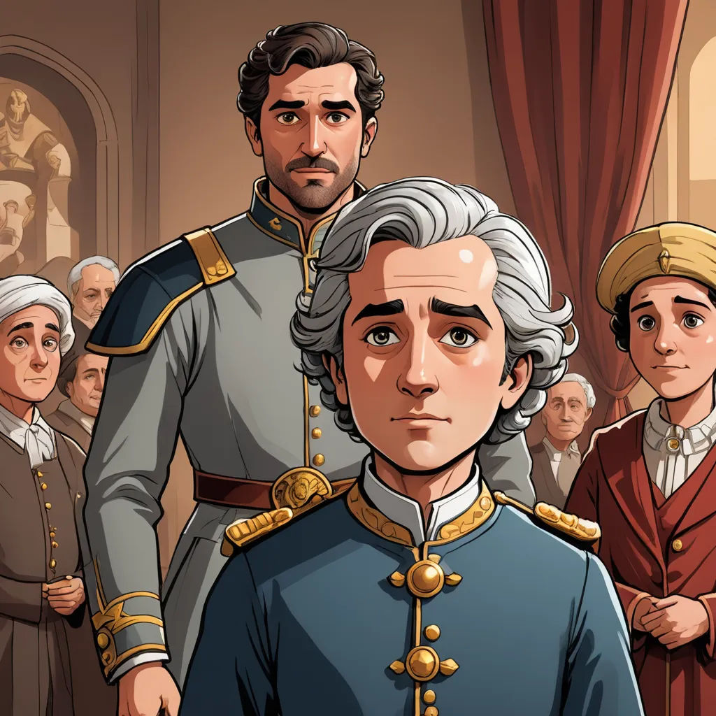 a man in a uniform standing next to a woman in a dress and a man in a suit and tie, sots art, a character portrait, Amadeo de Souza Cardoso, key art
