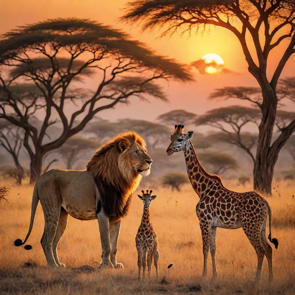 The Lion and the Giraffe