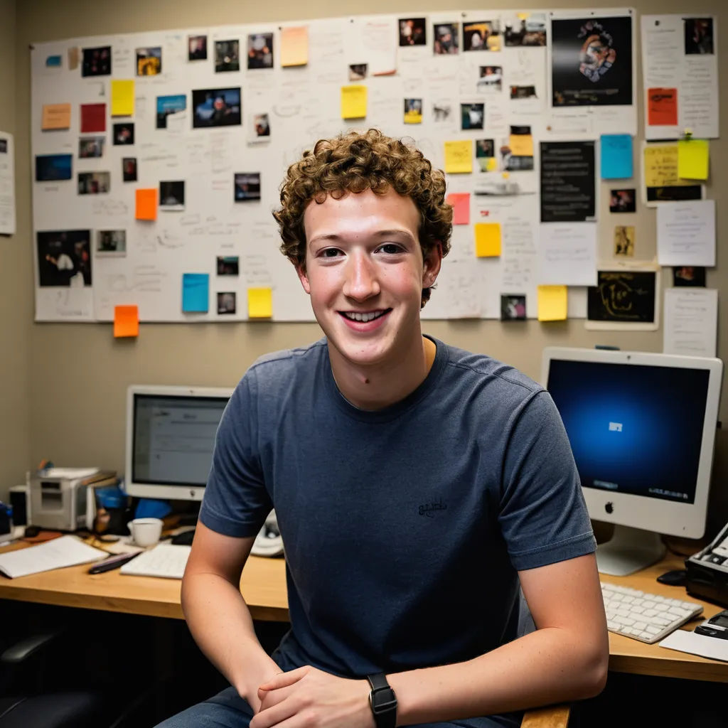 a young man sitting at a desk with a computer and a monitor on it, with a lot of papers on the wall behind him, neoplasticism, a stock photo, Andries Stock, tech wear
