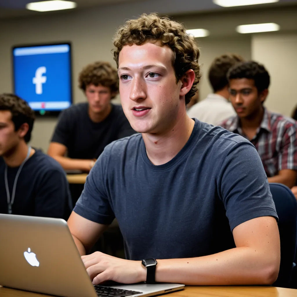a man sitting in front of a laptop computer in a classroom with other students in the background looking at the camera, les automatistes, computer graphics, derek zabrocki, adobe photoshop