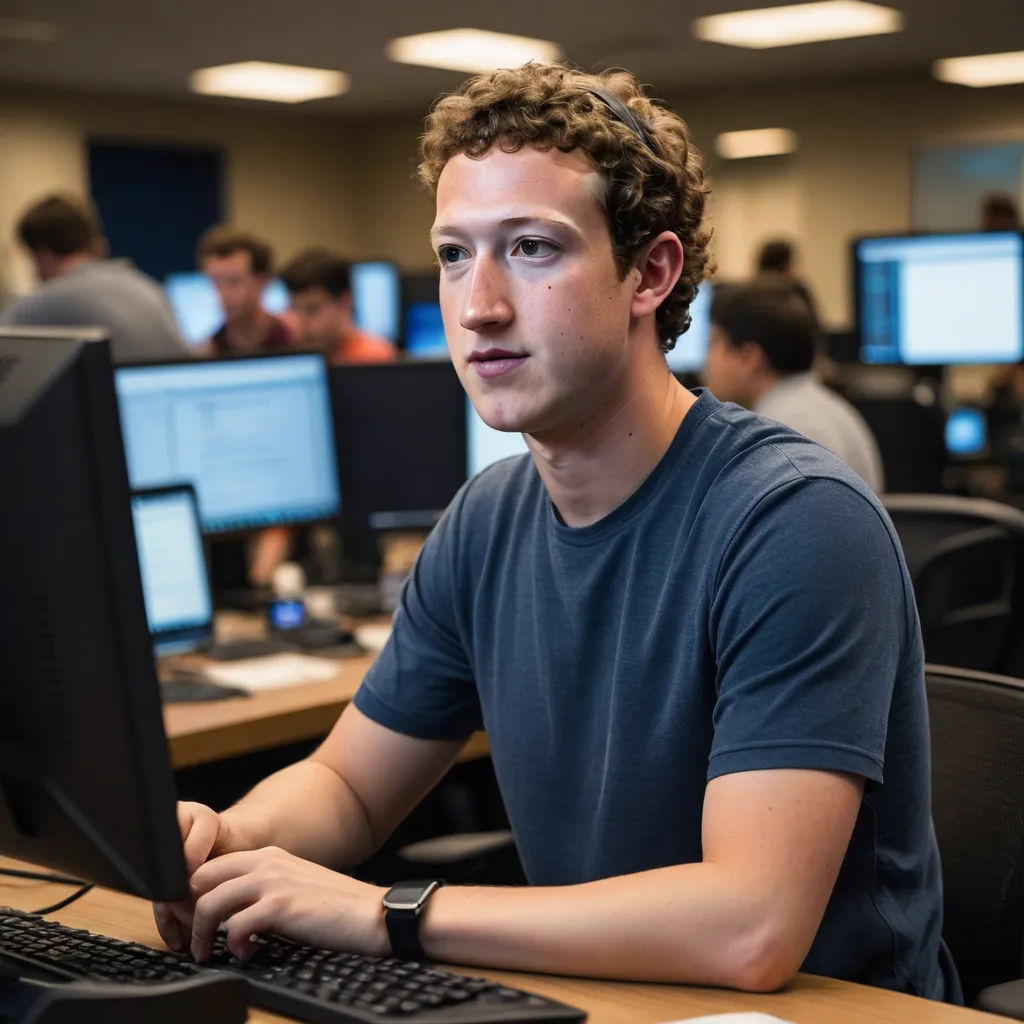 a man sitting at a desk with a computer on it's desk and people in the background working on computers, les automatistes, a stock photo, Andries Stock, tech wear