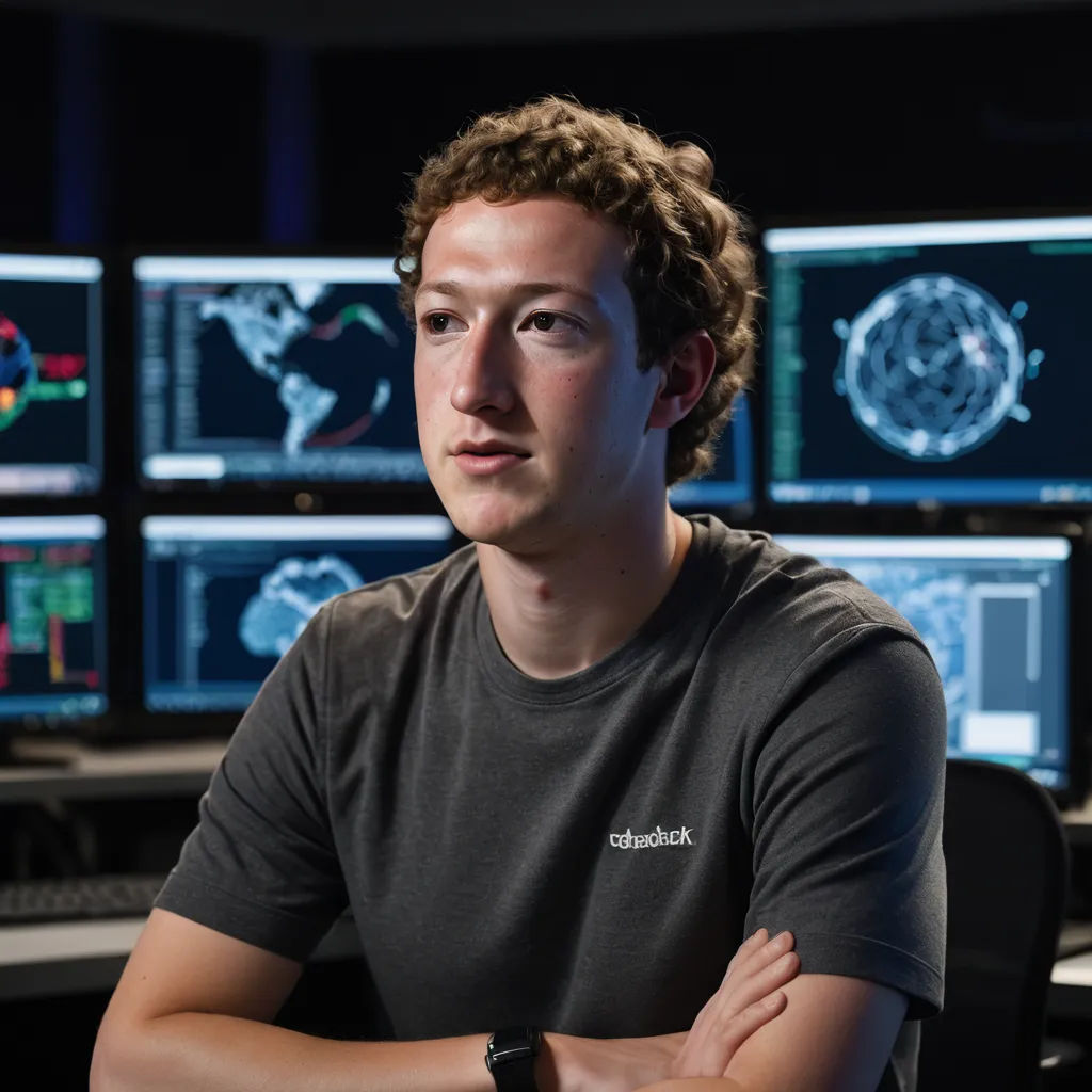 a man sitting in front of a bunch of computer monitors with his arms crossed in front of him,, les automatistes, a stock photo, Andries Stock, tech wear