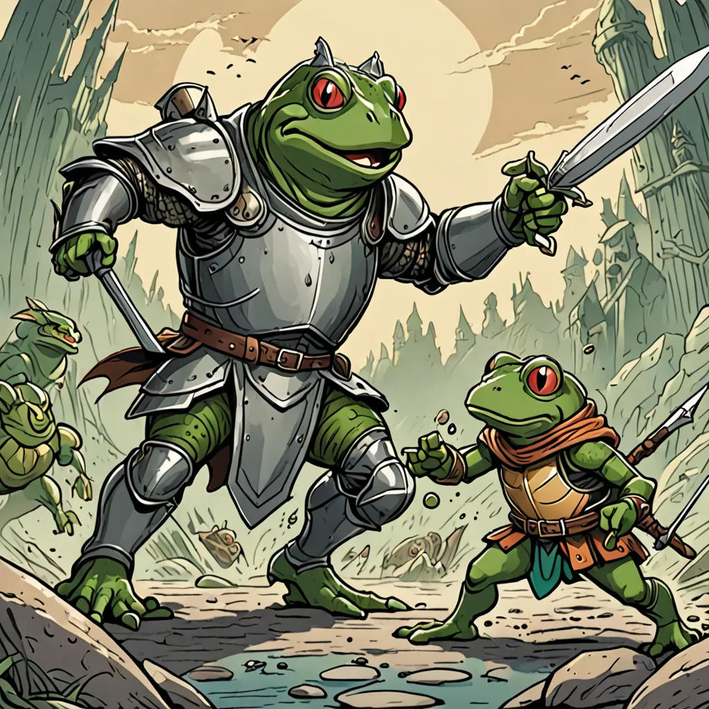 The Brave Frog Knight
