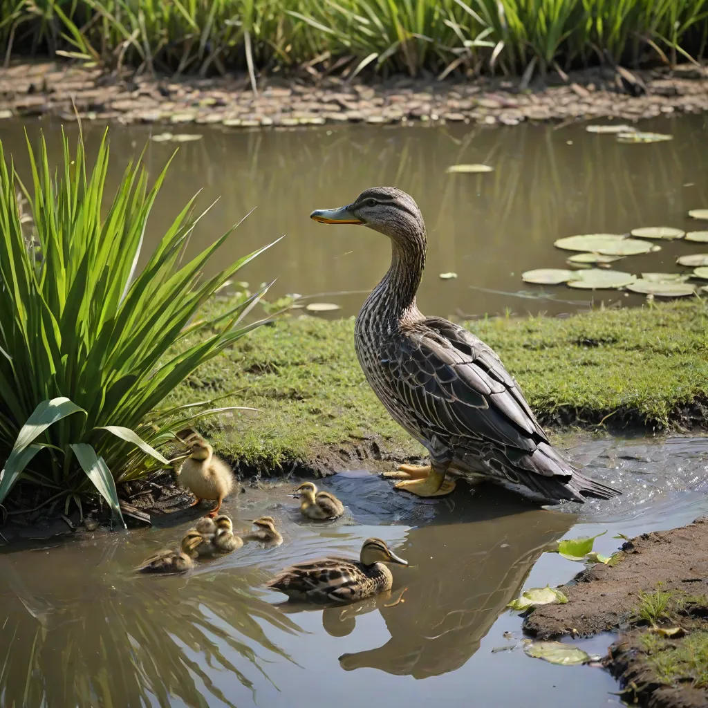 The Lost Duckling and the Friendly Crocodile