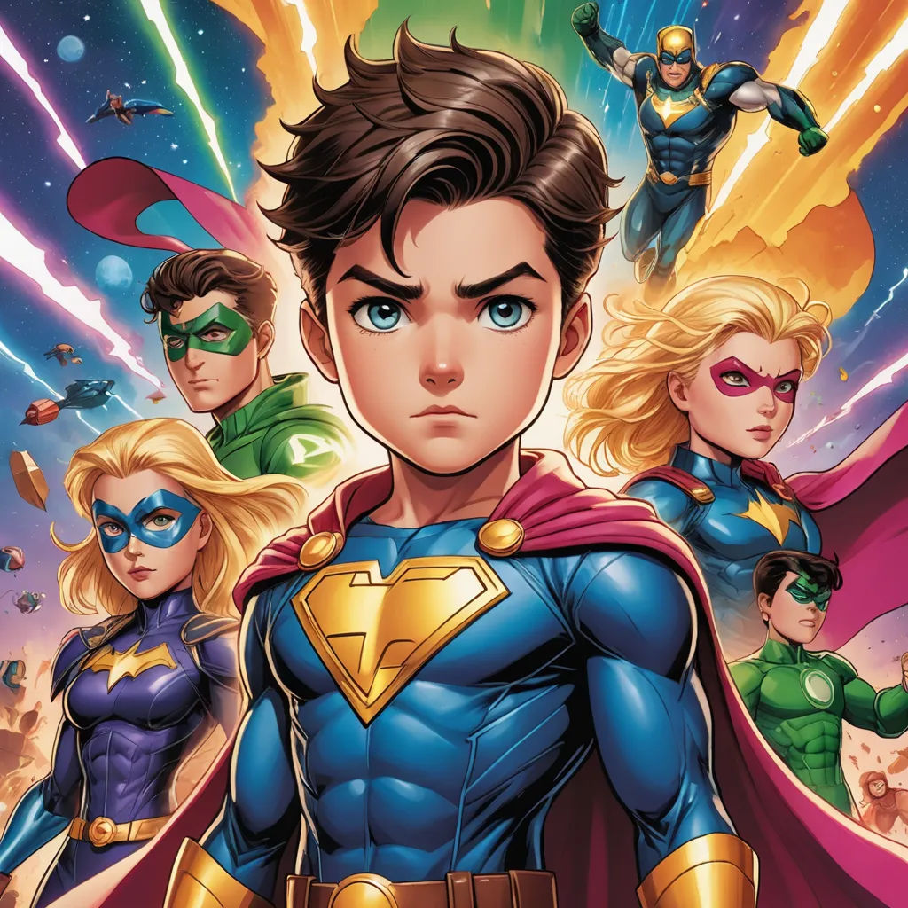 Colorful Superheroes