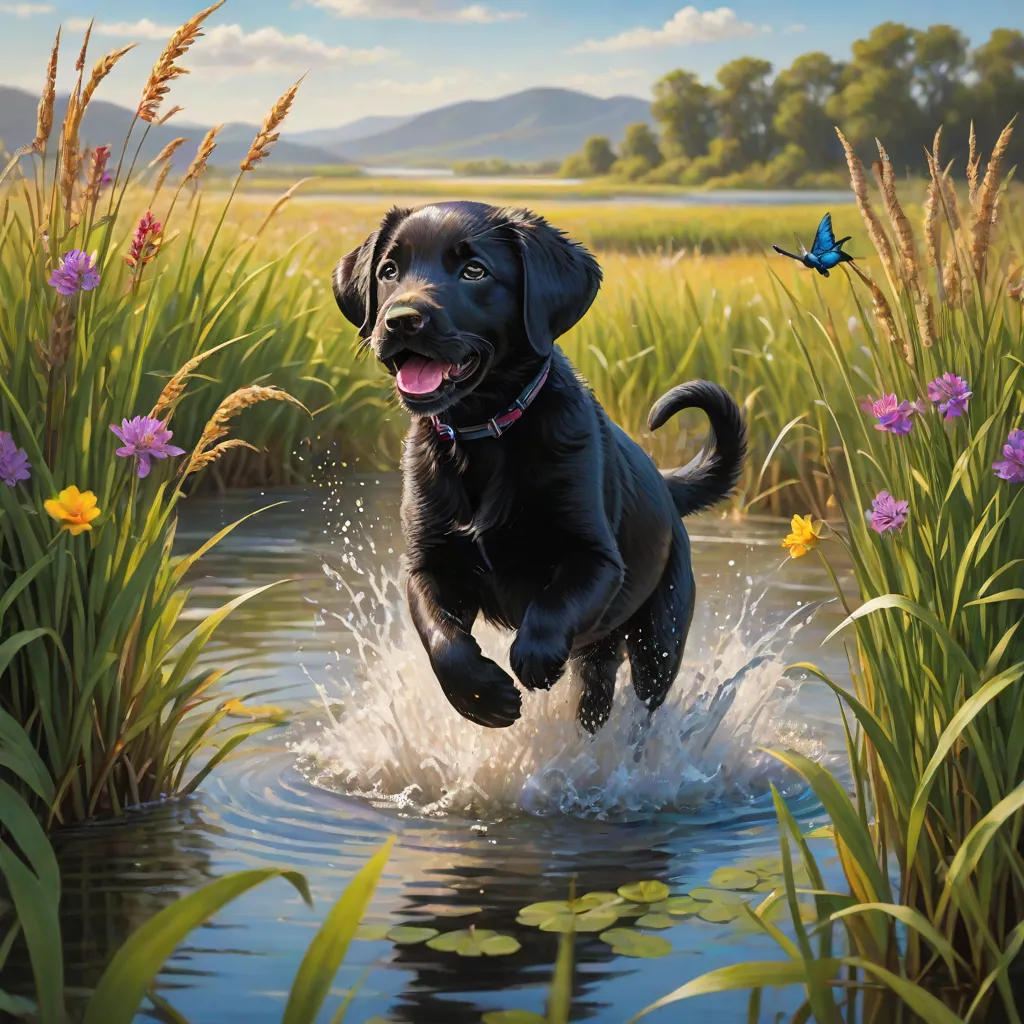 A Puppy’s Adventure in the Wetlands