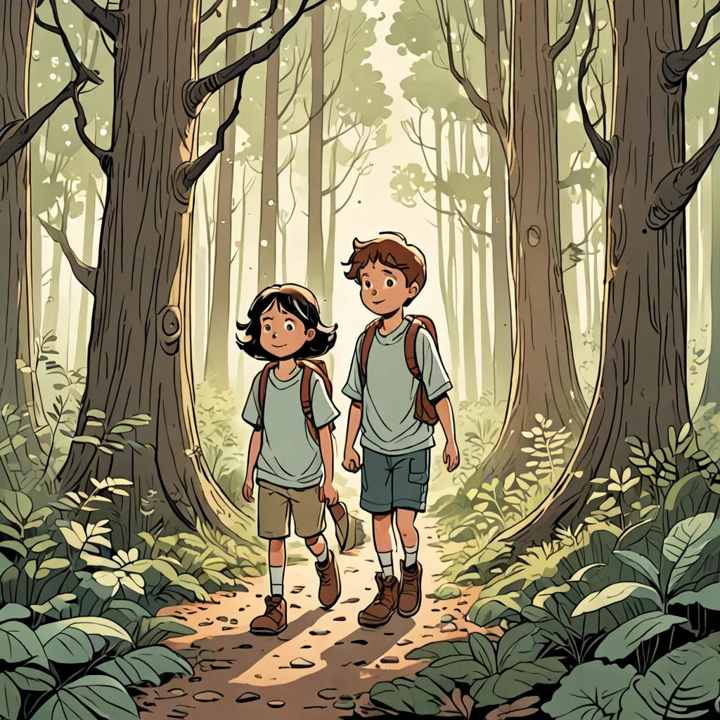 The Siblings and the Enchanted Forest