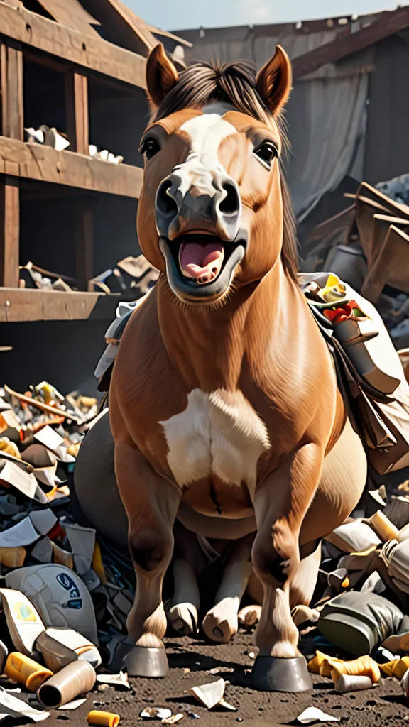 The Trash-Eating Horse