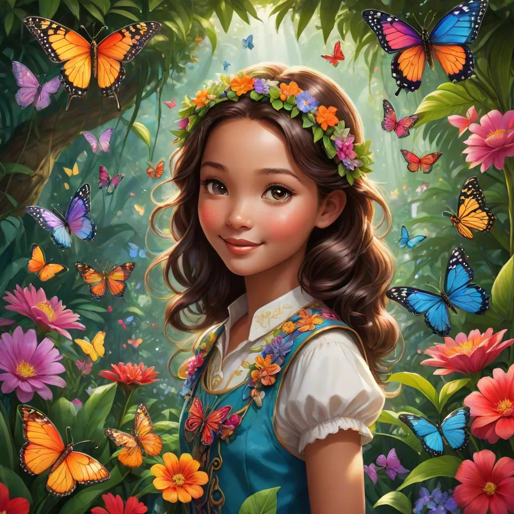 Candice in the Enchanted Garden