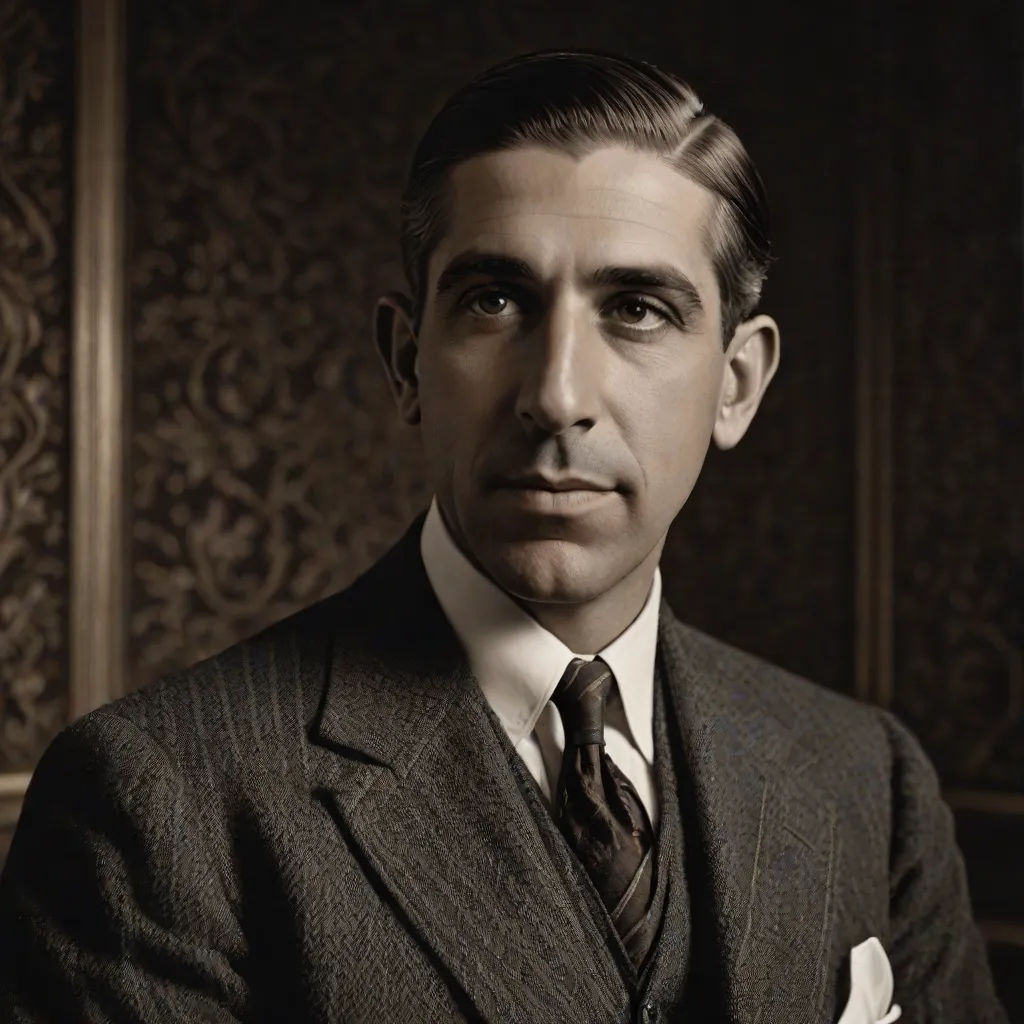 a man in a suit and tie poses for a picture in a dark room with a wallpapered wall, a colorized photo, Emiliano Ponzi, new objectivity, j. c. leyendecker 8 k