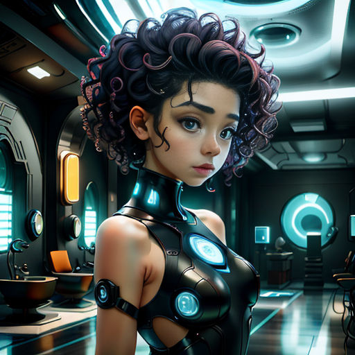 a woman in a futuristic suit standing in a room with a sci - fi fi fi fi fi fi fi fi fi fi fi fi fi fi fi fi fi fi fi fi fi fi fi fi fi fi fi fi fi fi