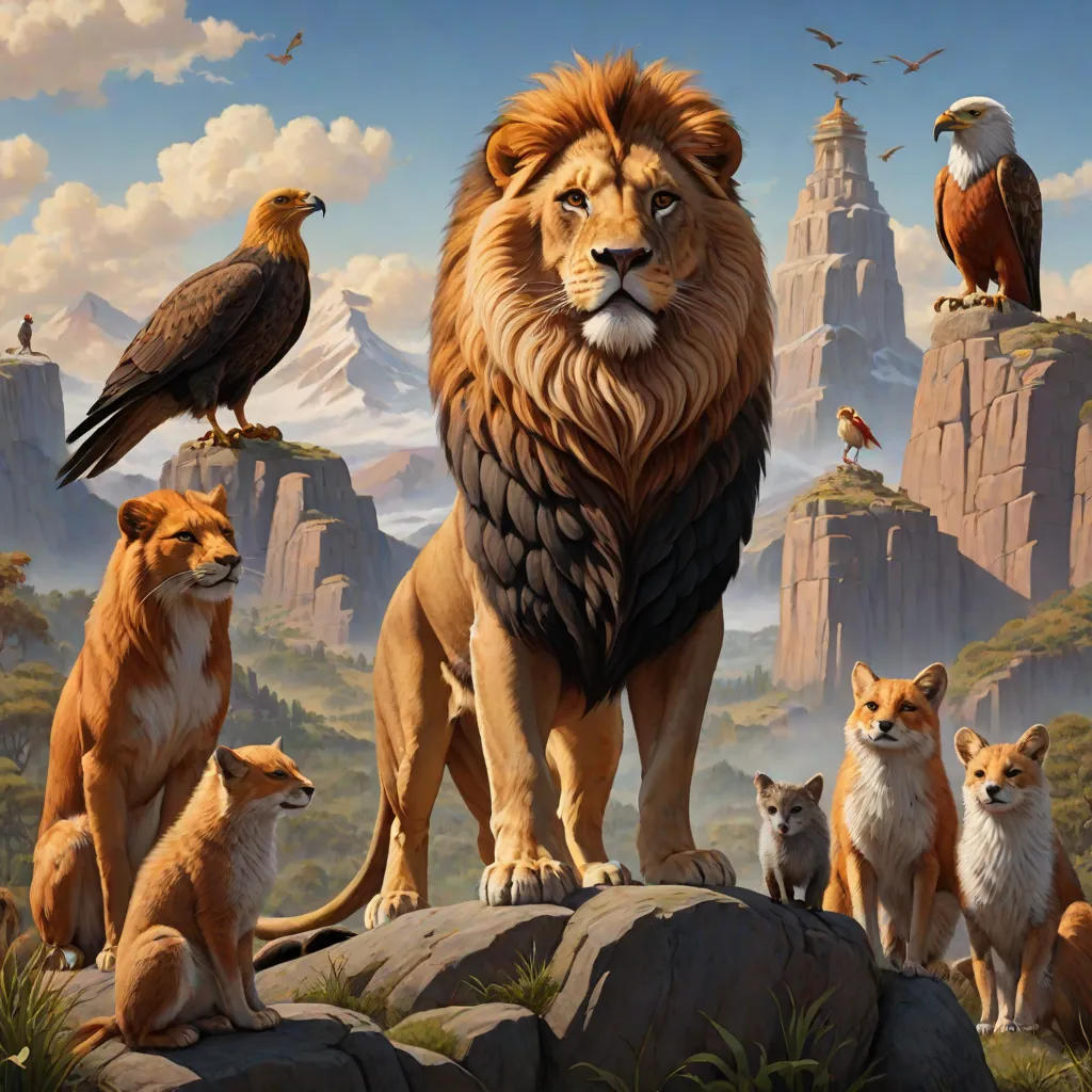 The Circle of Life: A Tale of the Lion, the Fox, the Mice, and the Eagle