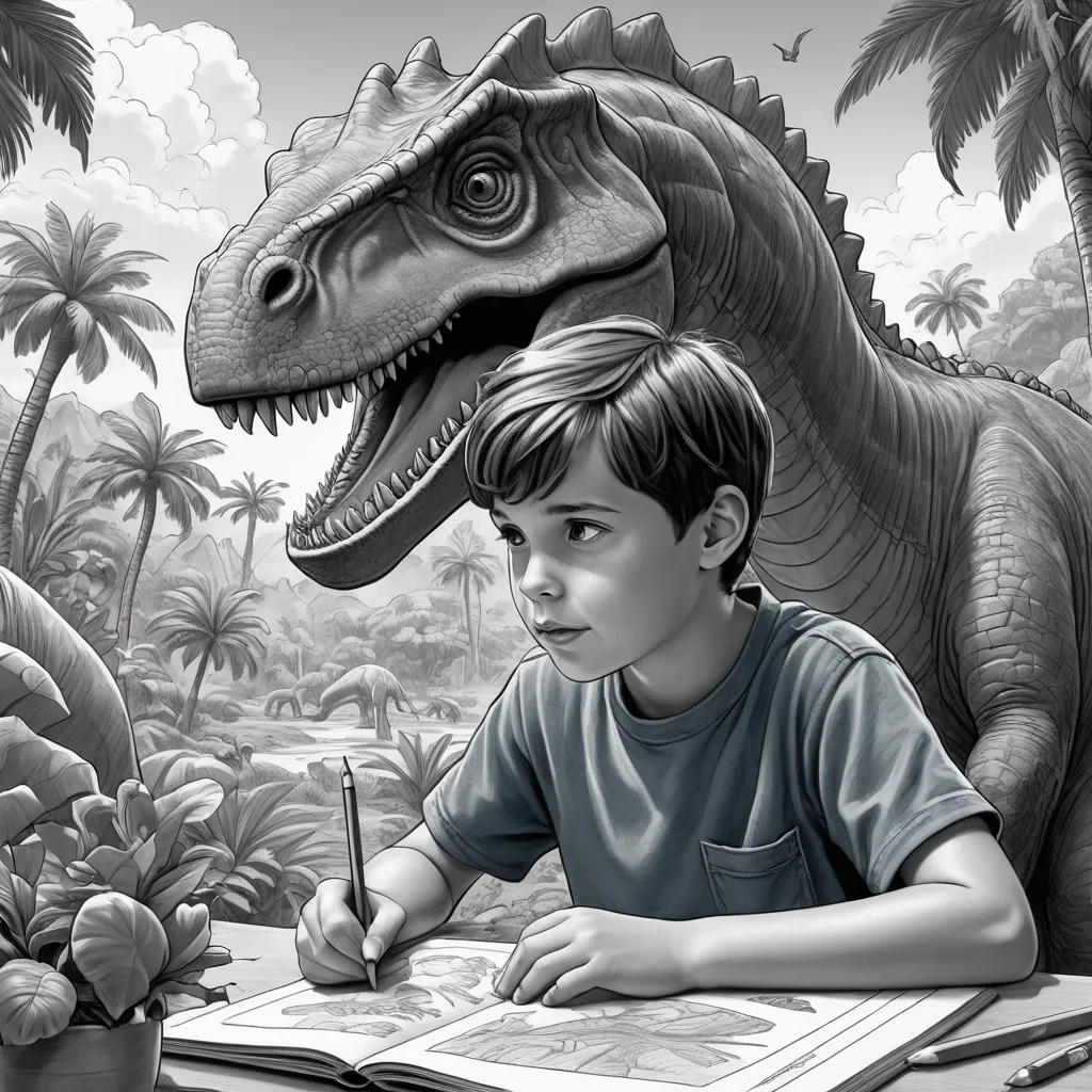 The Dinosaur Coloring Book