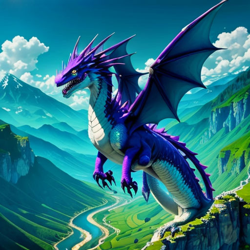 a dragon flying over a mountain range in a fantasy landscape photo by matt miller / shutterstocker / shutterstocker com