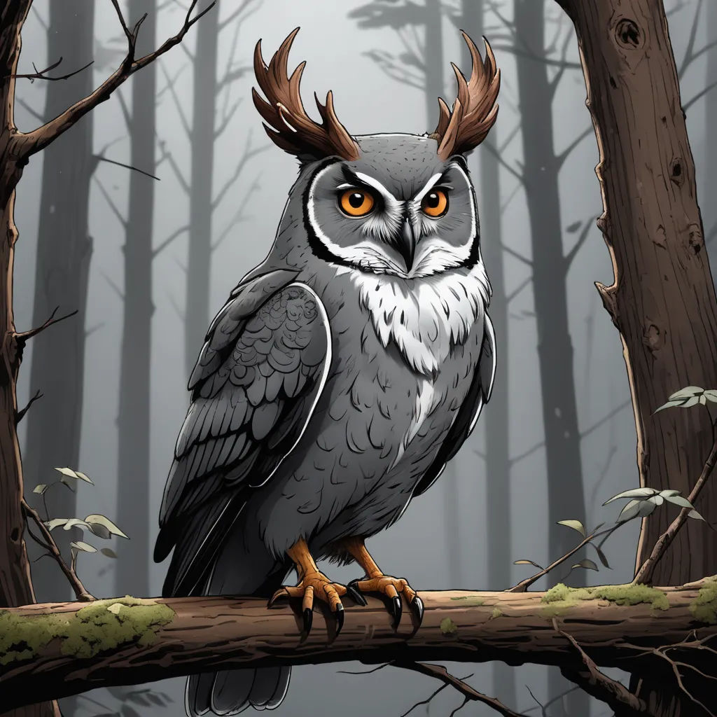 a bird with a long beak sitting on a branch in a forest with trees and fogs in the background, fantasy art, a storybook illustration, Dan Mumford, storybook illustration