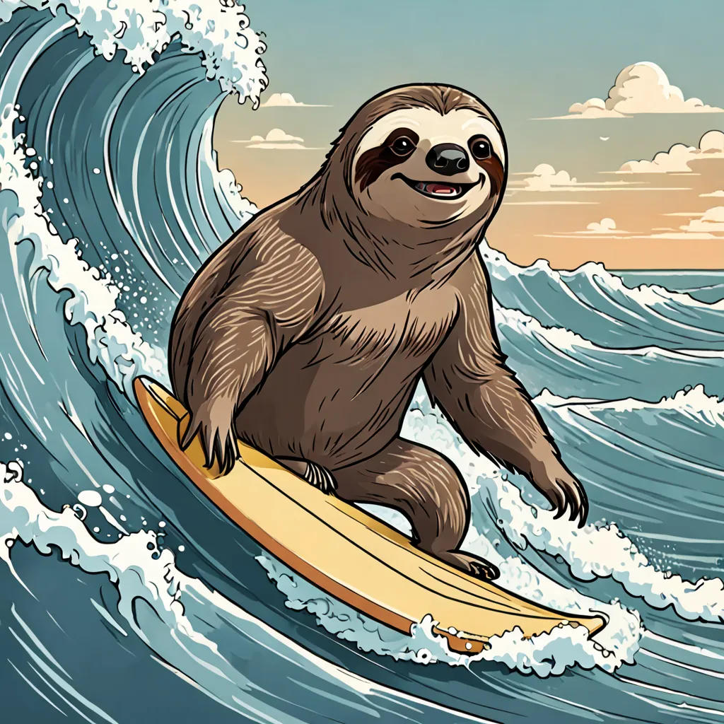 Chip Wavefarer: Sloth Surfer