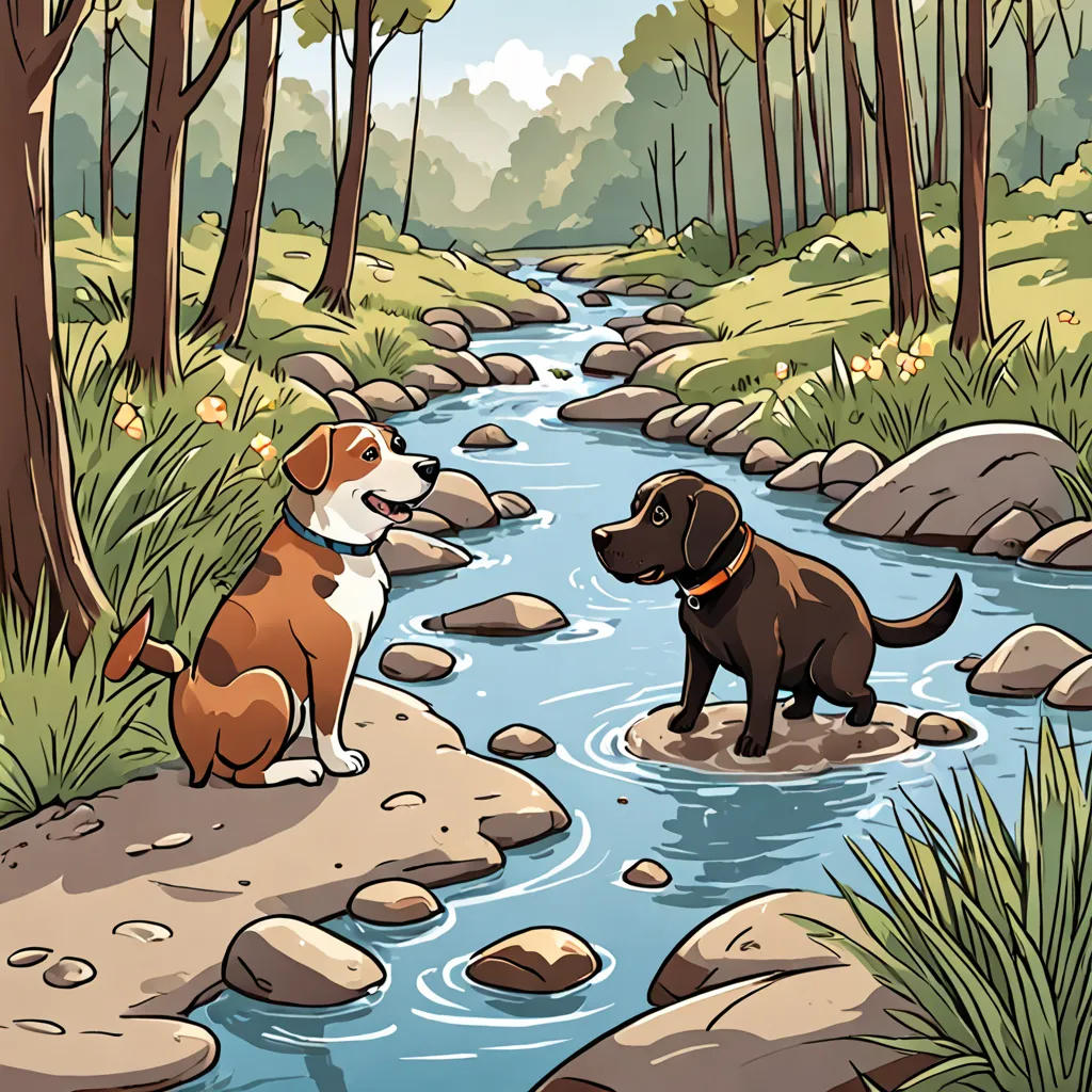 Coco and Butterscotch's Creek Adventure